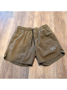 NFQ Never Fxcking Quit Liner Training Shorts Men’s Size Med Zip Pockets